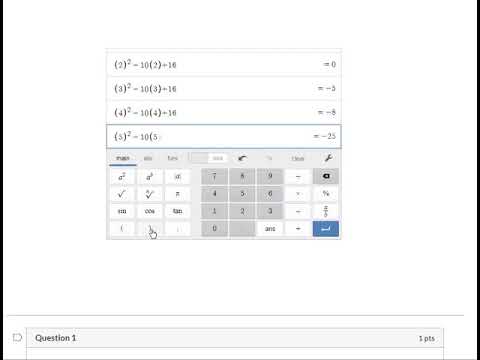 Evaluating Equations to a Table