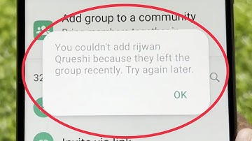 WhatsApp Group Fix You couldn
