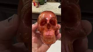 Color shifting pigment in resin skull #builddadbuild