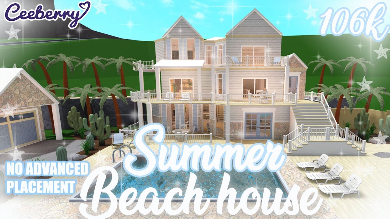 Bloxburg Summer Beach House No Advanced Placement 106k Speed 