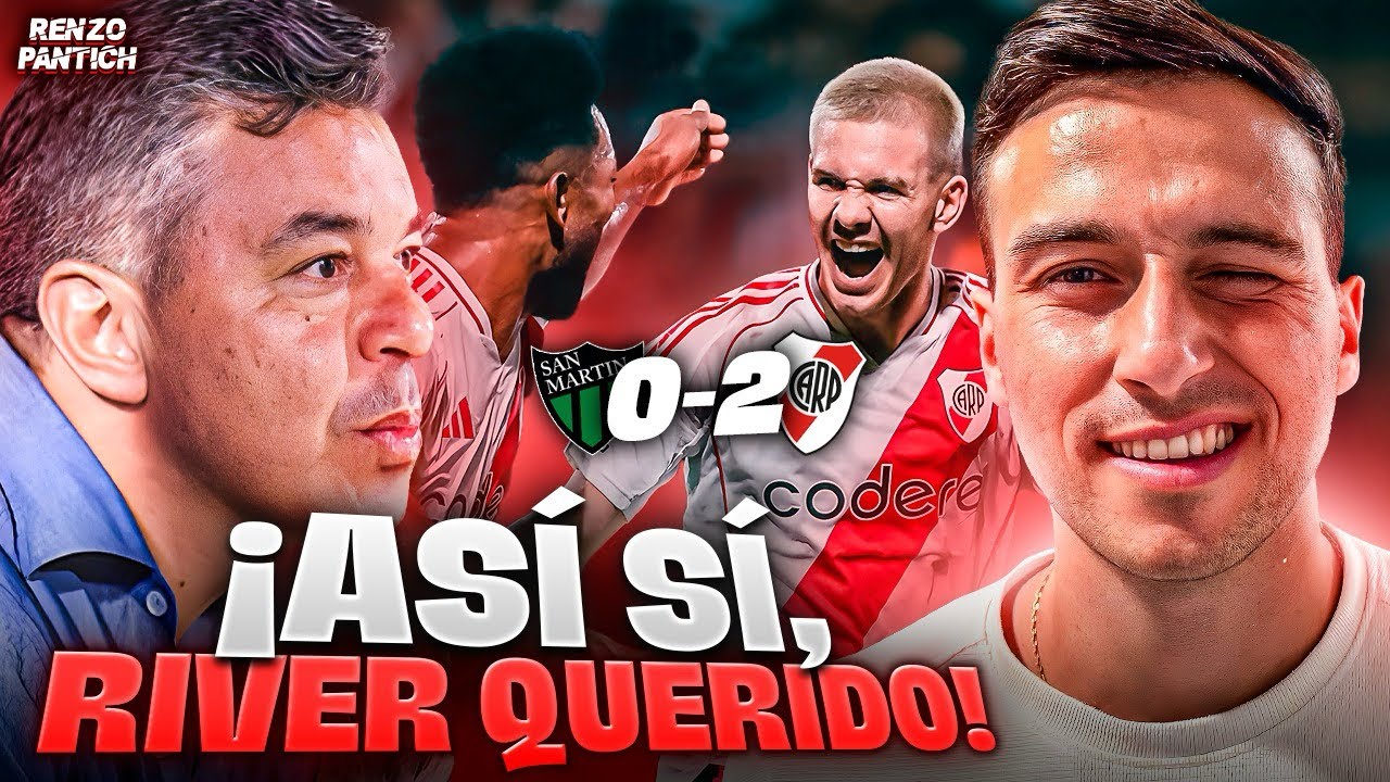 💪⚽️ Ganó RIVER 2-0 ante San Martín de SJ y lo hizo de BUENA FORMA ...
