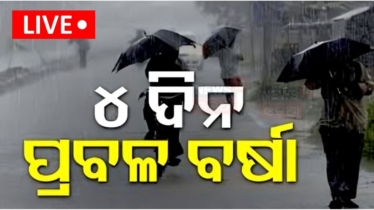Oidsha Rain Live: ୪ ଦିନ ପ୍ରବଳ ବର୍ଷା  | Weather Update | Heavy To Very Heavy Rainfall