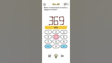 move 1 matchstick to make a biggest number / level-45/Brain out / #jisucheta #brainout #viral