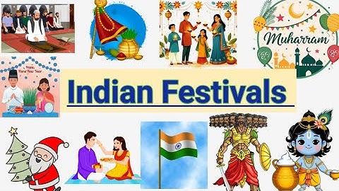 Indian Festivals | Different types of festivals for kids | 