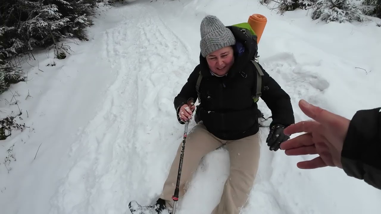 Зимовий водоспад Сопіт + Тустань