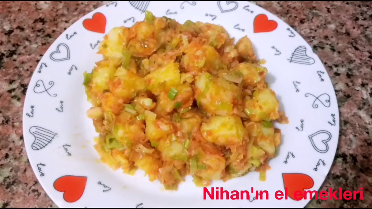 PIRASALI PATATES KAVURMASI TARİFİ | PIRASALI YEMEKLER | KOLAY YEMEK TARİFİ | PIRASA KAVURMASI