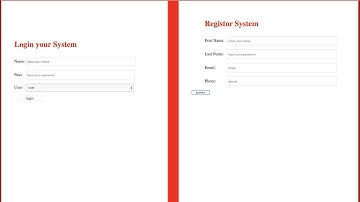 create form login and registor with html speak khmer