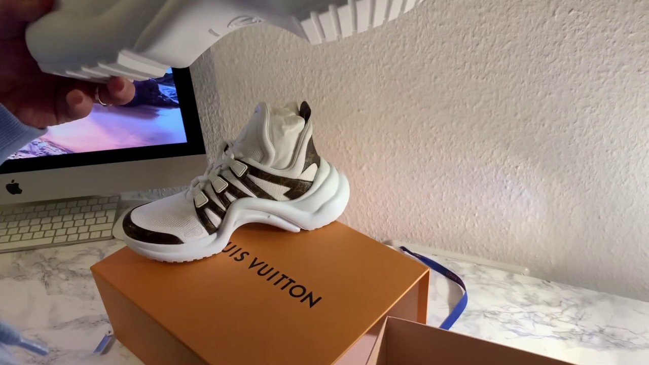 Louis Vuitton Archlight (Silver SS18) sneakers unboxing and men's