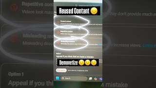 Reused Contant Problem on the YouTube channel #reusedcontentonyoutube #shorts