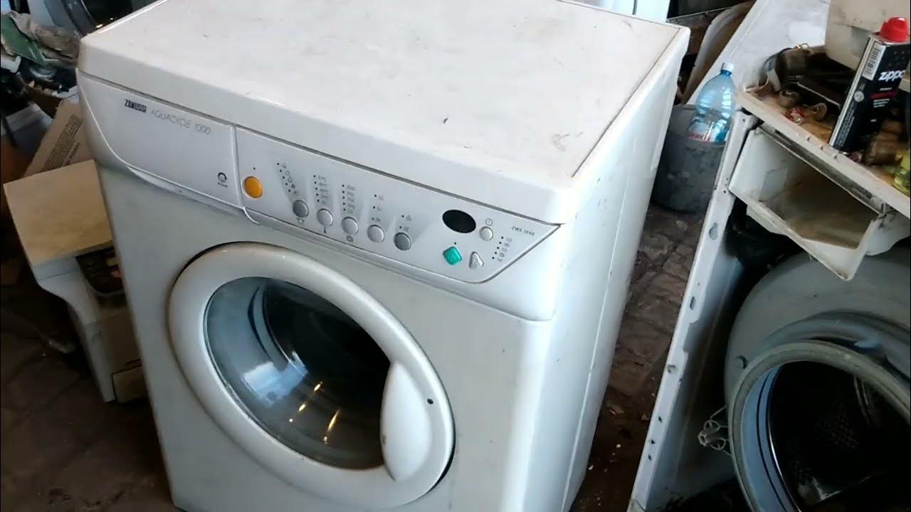 обзор инструкция стиральная машина zanussi aquacycle 1000 zws1040 - YouTube