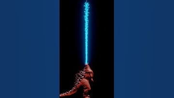 GODZILLA automatic breath VFX #shots#viral #tranding#subscribe#vfx #godzilla #blender @allht.4553