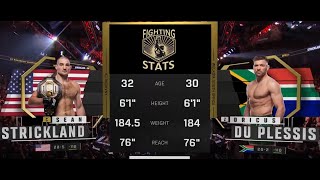 Sean Strickland vs Dricus Du Plessis Full UFC297 Fight Breakdown