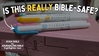 Is Zebra Mildliner REALLY Bible Safe Bible Journaling Supplies Test