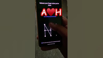 A H New Lock Screen Pattern #viralvideo #love #lockscreen #tiktok