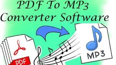 Pdf to mp3 converter software download and Install  And Convert Mp3 Format