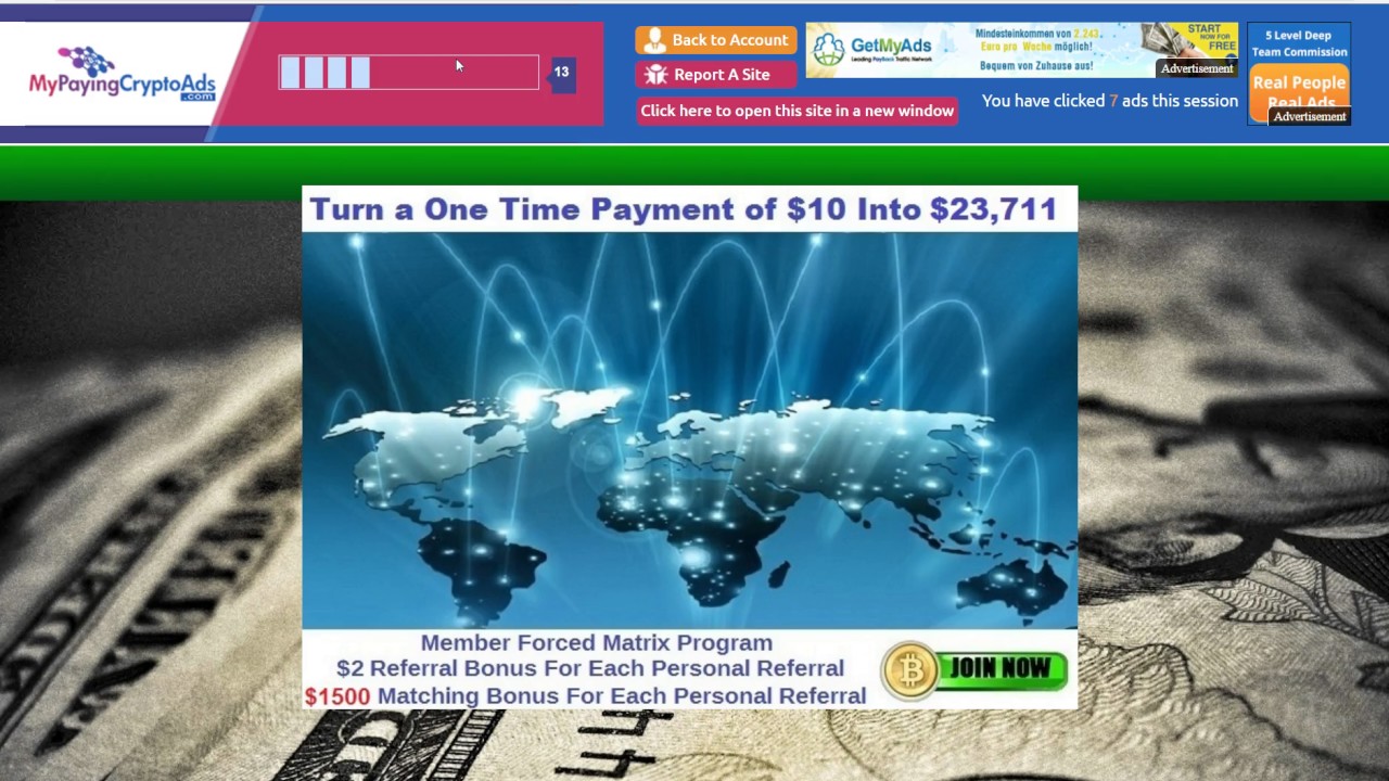 Mypayingcryptoads Review How to earn FREE Bitcoin Satoshis