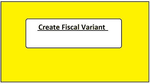 Create Fiscal Year Variant || SAP || SAP FICO ||