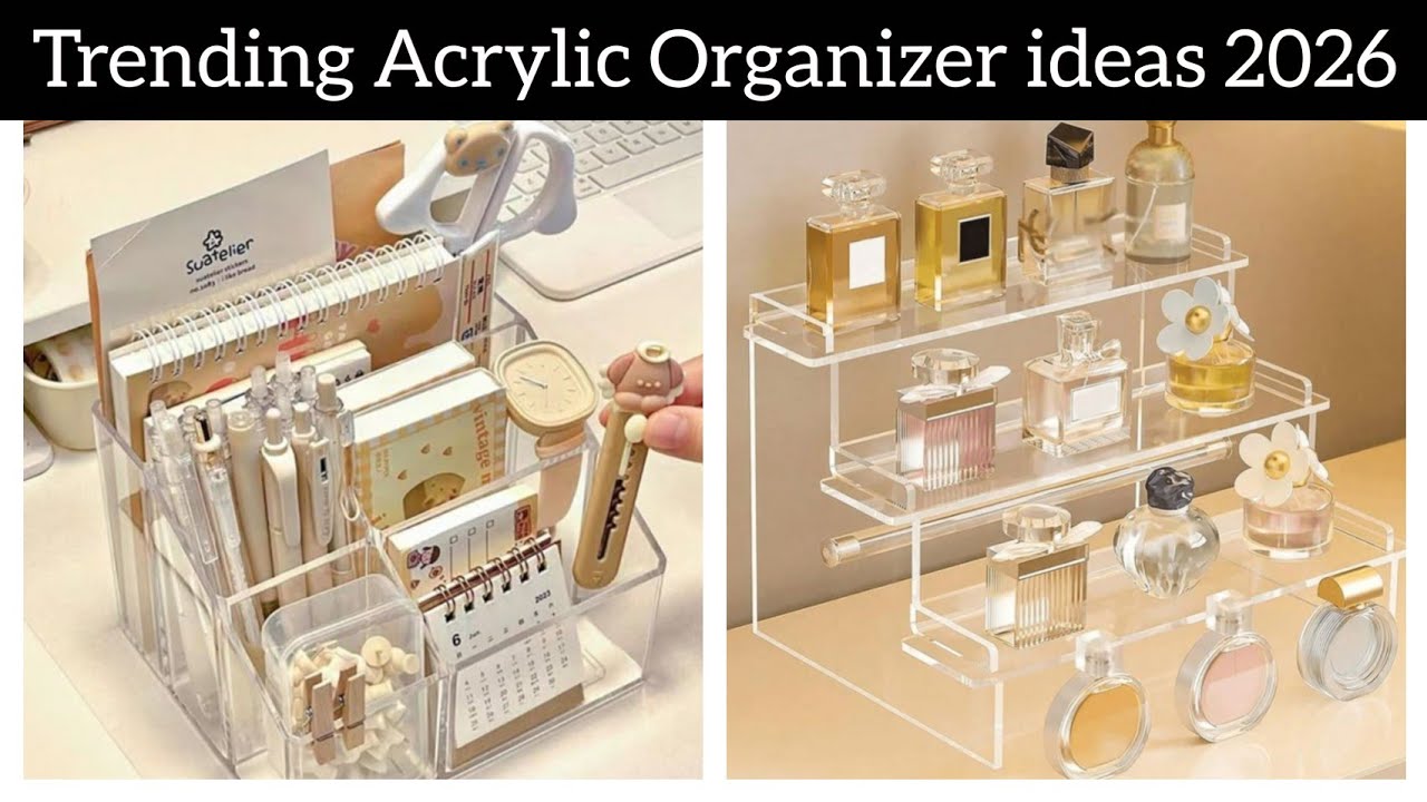 Aesthetic Acrylic Organizer Ideas 2026 ✨ | Trendy Storage & Vanity Setup