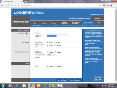 Cara Mengubah Password Admin dari linksys Router