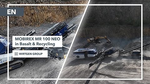 MOBIREX MR 100 NEO Impact Crusher – All-Rounder in Basalt and Recycling