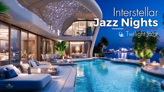 Interstellar Jazz Night | Smooth Jazz Piano Instrumental Music for Relaxing and Study