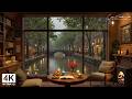 Beautiful Amsterdam Evening Jazz ☕ Soft Piano Jazz & Fireplace Ambience for Study, Work & Relax