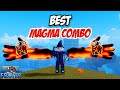 Best magma one shot combo  blox fruits