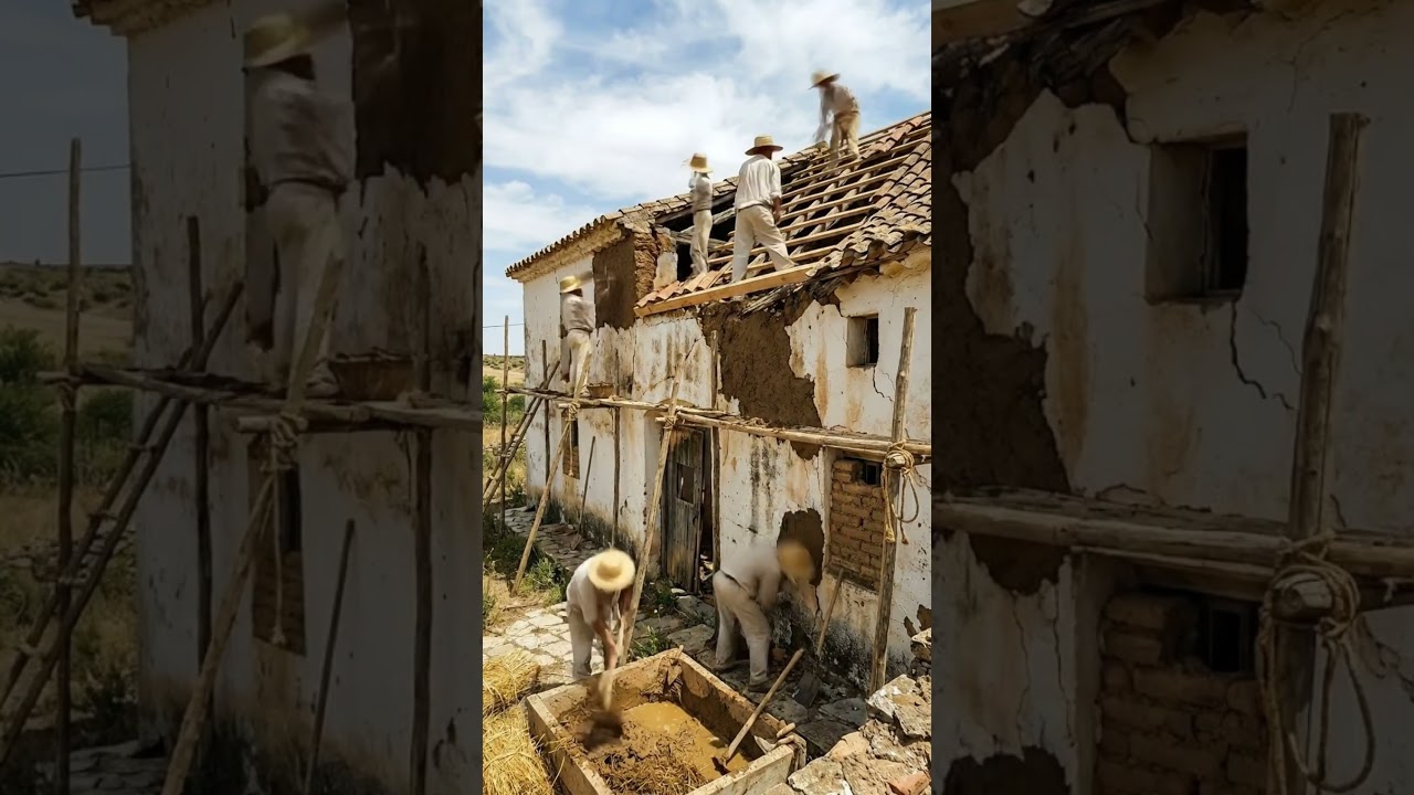 Abandoned Spanish Mud House Restoration | Cortijo Rebuilt by Hand