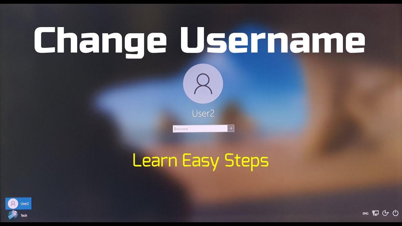 How to Change Username in Windows 10 | Change Windows 10 User Account ...