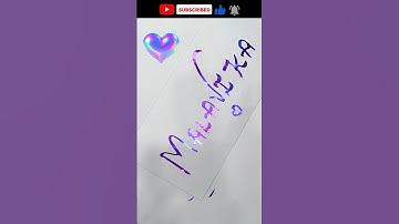 Beautiful name written with unique magic pen Malavika