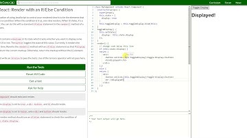 REACT: Render with an IfElse Condition (40)