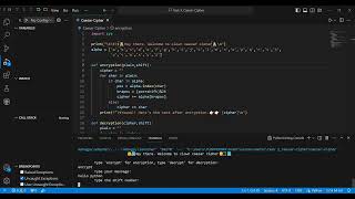 Implement Caesar Cipher Task| ByteUprise Internship program | #byteuprise