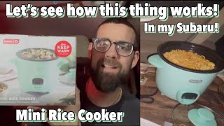 Mini Rice Cooker | Unboxing & First Use In My Subaru