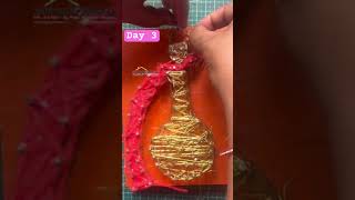 घंटों की मेहनत... धागे और कील से प्रकट हुए हनुमान जी! 😱✨ #shorts #stringartcrafts  #5daychallenge