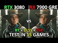 RTX 3080 vs RX 7900 GRE | Test in 15 Games | 1440p - 2160p | The Ultimate Comparison 🔥 | 2024