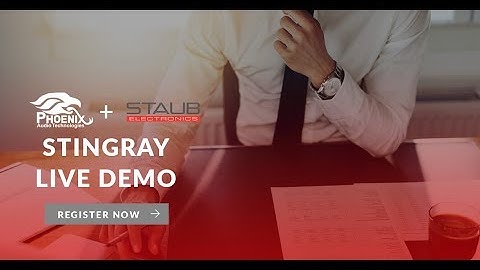Stingray Webinar with Staub Electronics