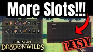 Easy Inventory Increase!!! Runescape Dragonwilds
