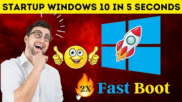 Make Windows 10 Boot Faster | Startup Windows 10 Faster