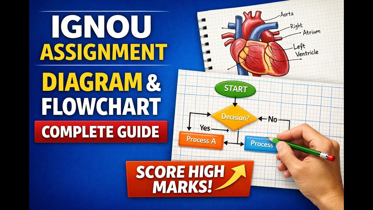 IGNOU Assignment में Diagram & Flowchart कैसे बनाएं | Score More Marks ...