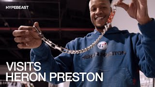 Heron Preston Uses Trash, Barbwire, & Memes in His Debut for NYFW Net Worth