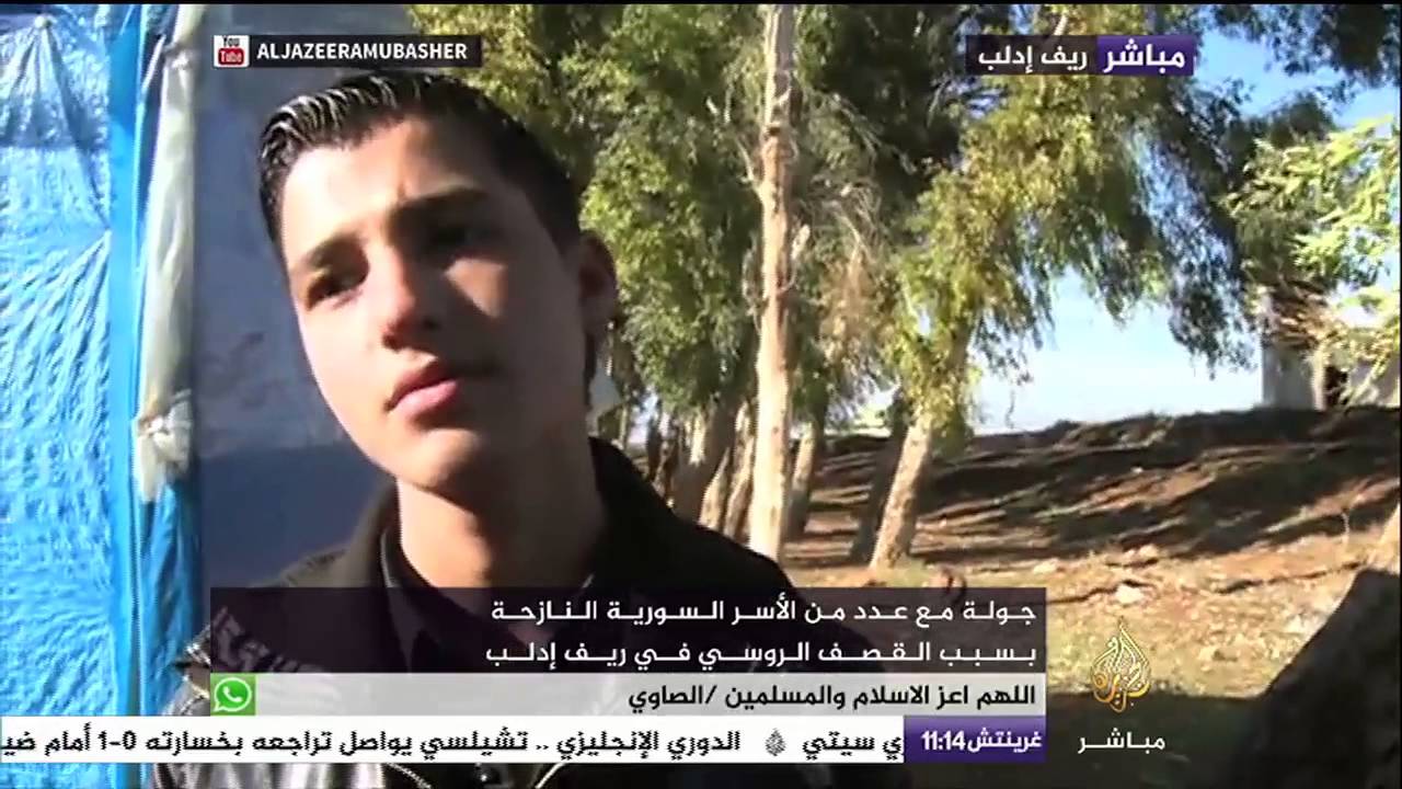 جولة مع عدد من الأسر السورية النازحة بسبب القصف الروسي في ريف إدلب