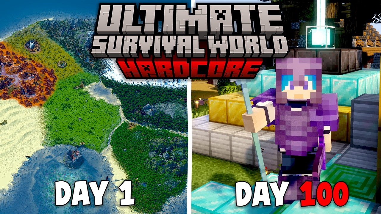 100 Hari Minecraft Hardcore ULTIMATE SURVIVAL WORLD