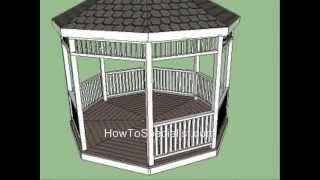 See the step by step instructions at http://www.howtospecialist.com/outdoor/gazebo/gazebo-designs/ Building a gazebo is a straight 