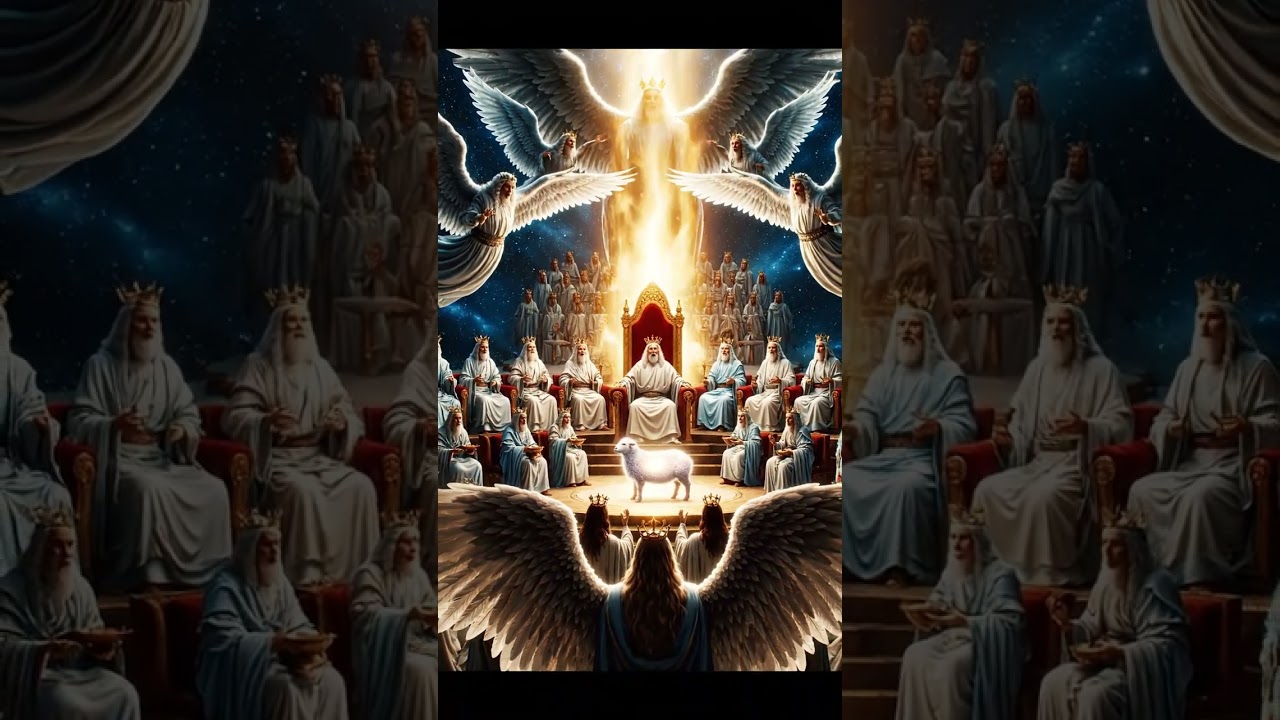 Ангелы вместе с 24 старейшинами поют песню «Свят Агнец свято» || Небесные существа 