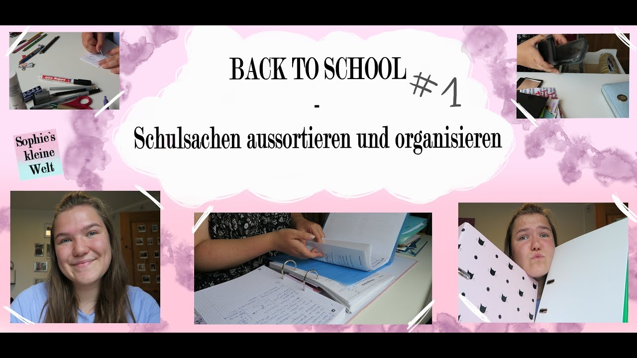 BACK TO SCHOOL #1 | Schulsachen aussortieren und organisieren | Sophie's kleine Welt