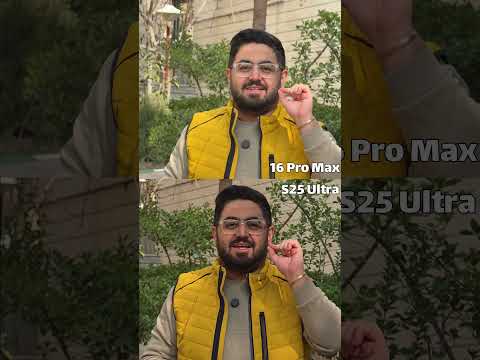 مقایسه فیلم برداری آیفون ۱۶ پرو مکس با گلکسی اس ۲۵ اولترا تو حالت زوم ۵ برابری سامسونگ آیفون