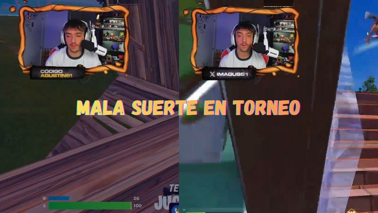 FAILS DE AGUSTIN 51 EN FORTNITE: MALA SUERTE EN TORNEO