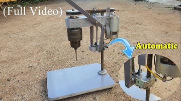 Homemade Bench Drill Machine Automatic from PVC Pipe
