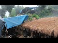mountain Village Life in Heavy Rain Season |Most Peaceful And Relaxing Village Life Real Life.