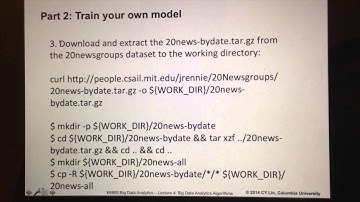 Demos Session for Mahout Classification